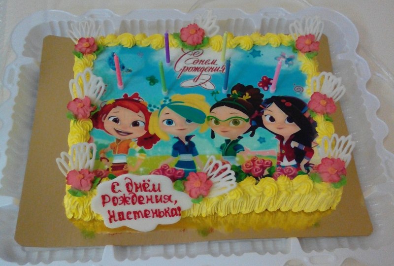 Торт с фотопечатью