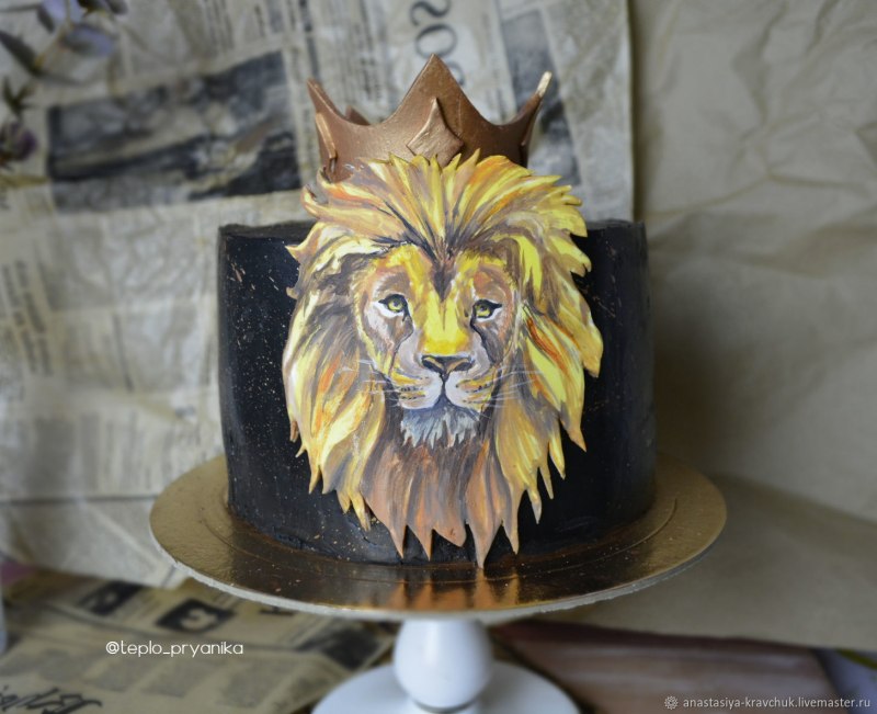 Муссовый торт со львом
