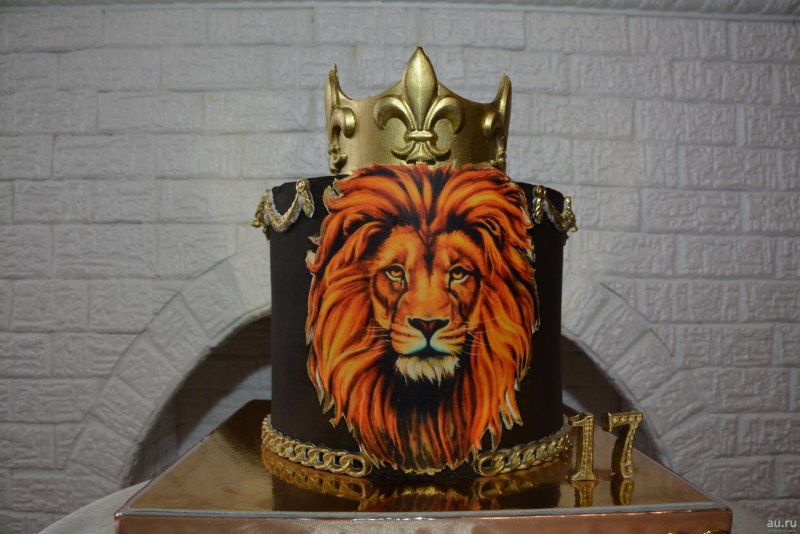 Торт Лев с короной