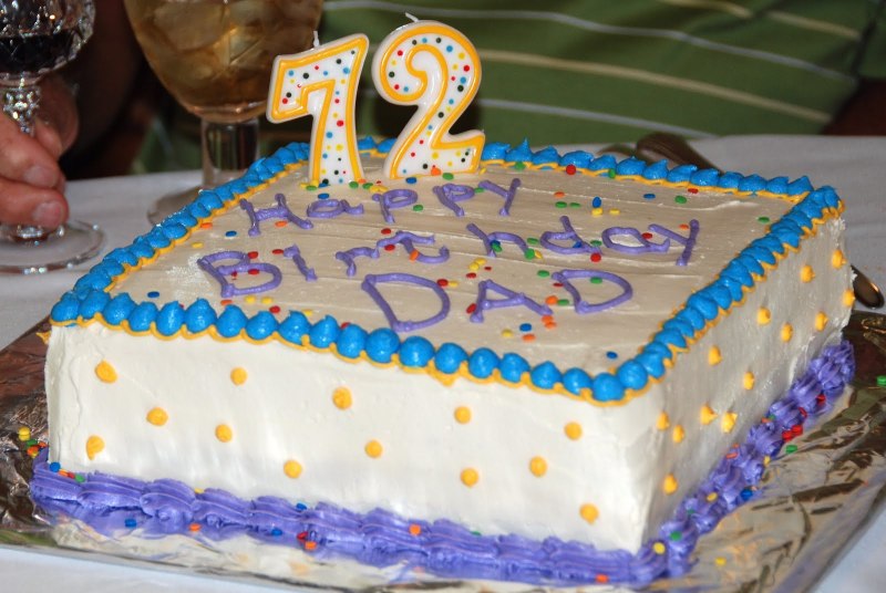 Торт на день рождения 72