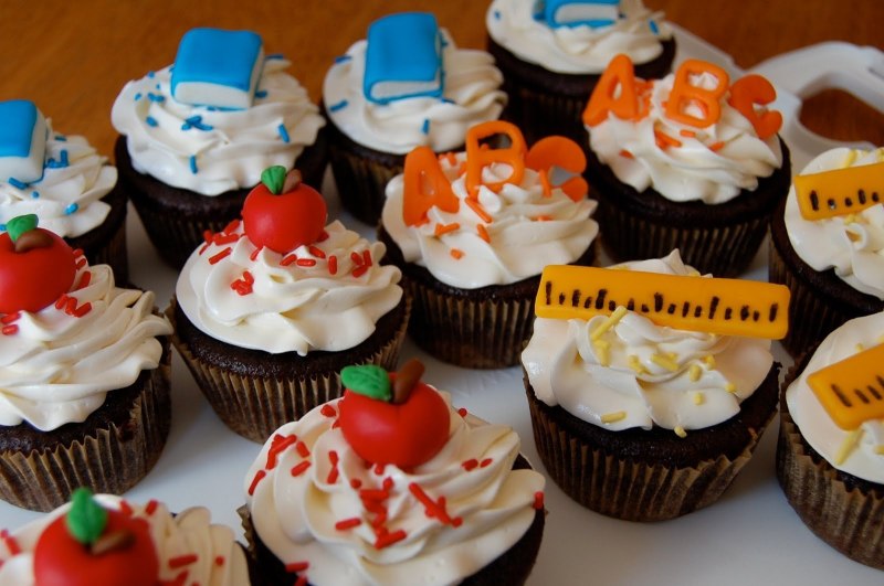 Капкейки на день учителя