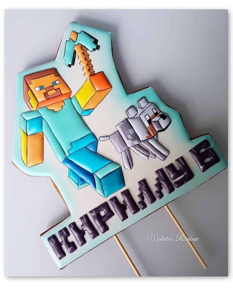 Имбирное печенье Minecraft