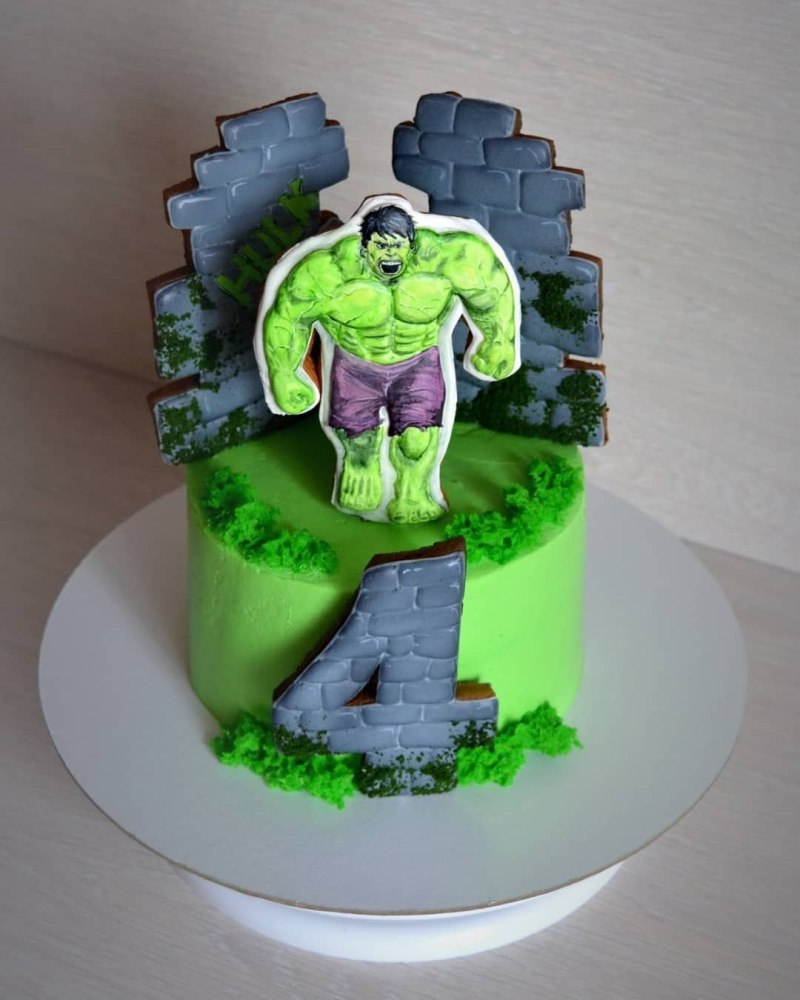 Торт для мальчика 5 лет Халк