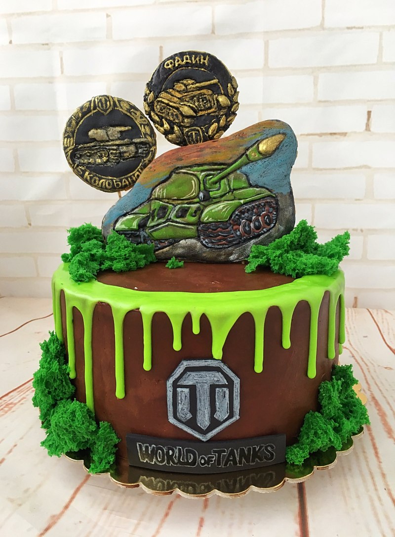 Торт World of Tanks мужской