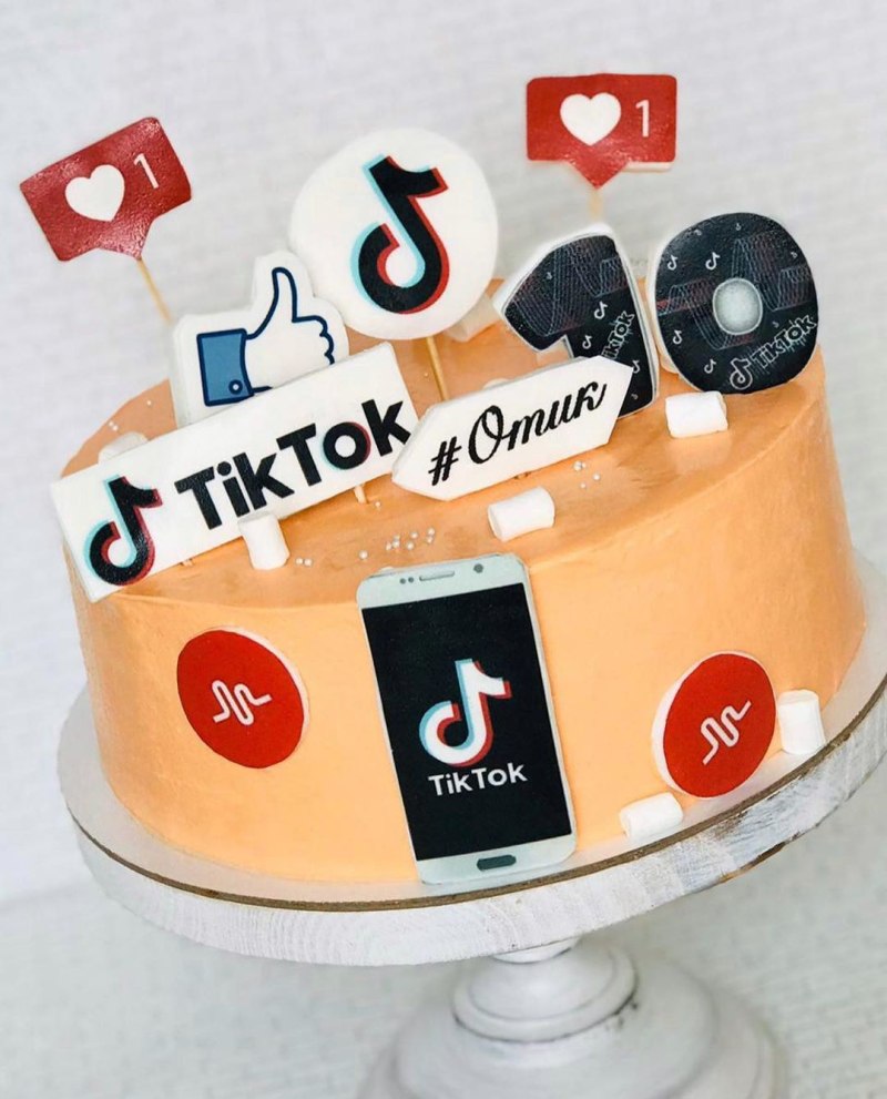 Торт лайки для день рождения 8 лет девочке
