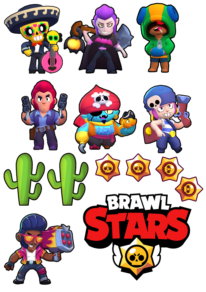 Вафельная печать Brawl Stars
