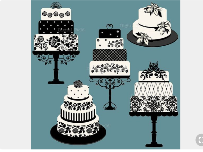 Эскиз свадебного торта