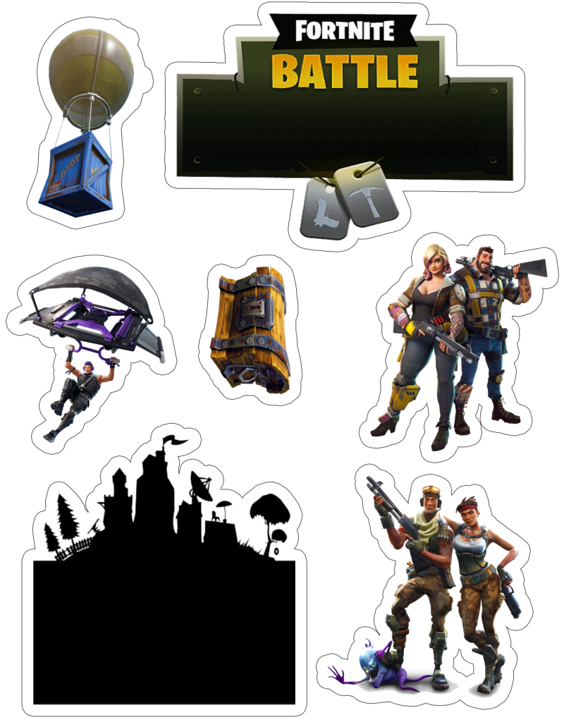 Fortnite распечатка на торт