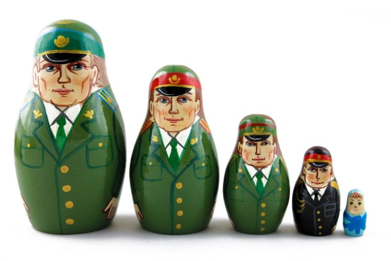 Матрешка солдат