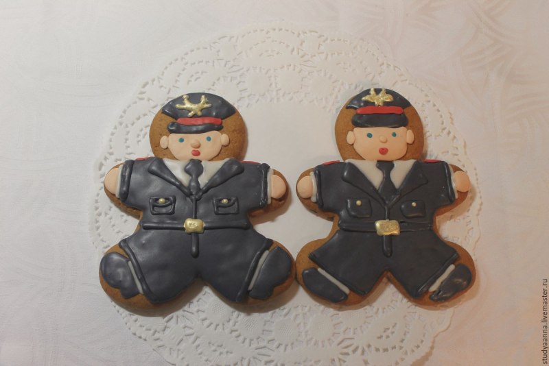 Имбирный пряник полицейский