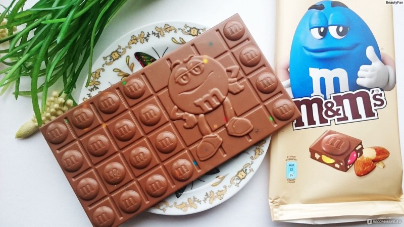 Mms шоколад миндаль