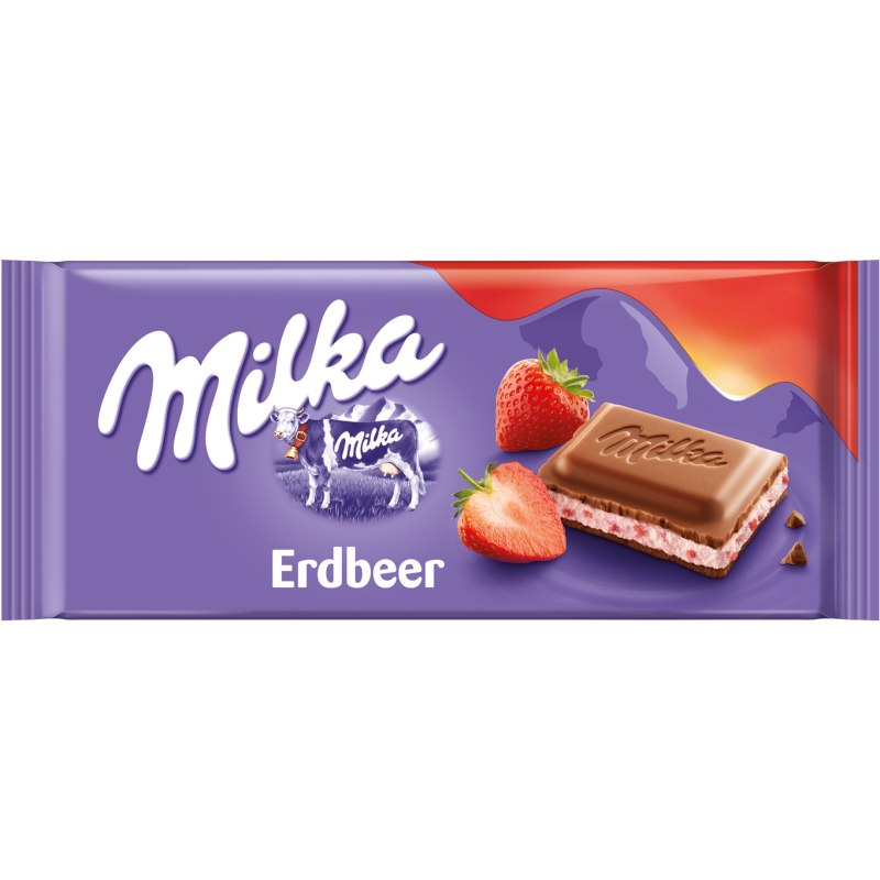 Шоколад Milka Strawberry yoghurt 100гр