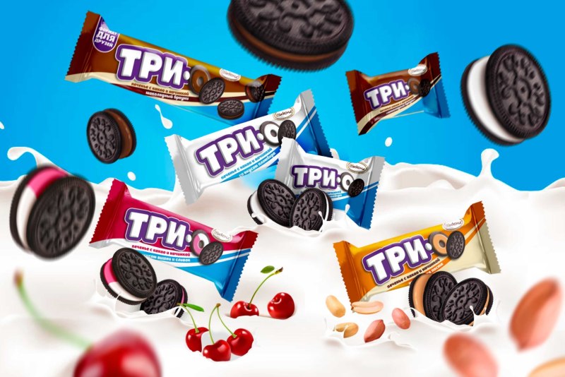Печенье трио пломбир Акконд